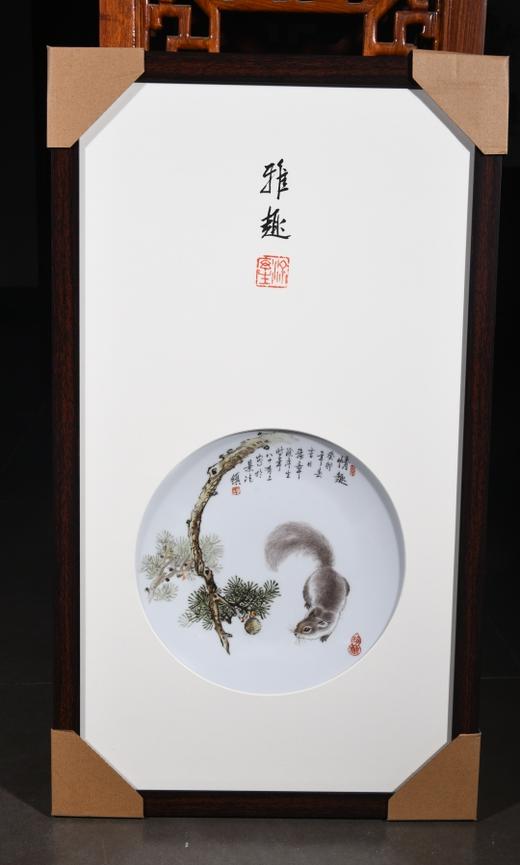 粉彩情趣瓷板 商品图0