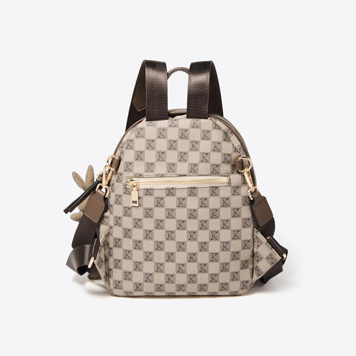 Safiya/索菲娅2023新款时尚旅游印花双肩包小熊感女式手拿包包SF900357Y 商品图6