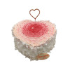 味美特“心形蛋糕”超高颜值蛋糕-周边是白色巧克力碎-爱心蜡烛是可以点燃的 商品缩略图1