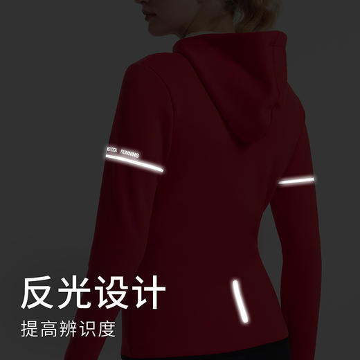 【特价】范斯蒂克冬季防寒保暖运动加绒连帽夹克风衣反光标拉链外套 商品图2