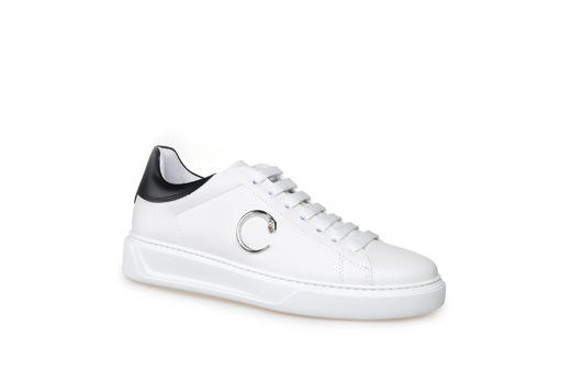 豪麟名鞋奥莱ROBERTO CAVALLI男鞋牛皮革休闲鞋RC21324X白色  原价4660元 商品图0