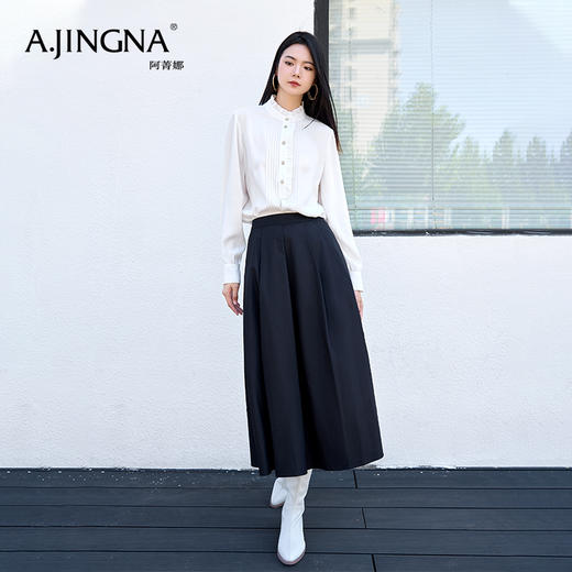 【商场同款】阿菁娜自信优雅A字中长款半身裙A28Q113038 商品图2