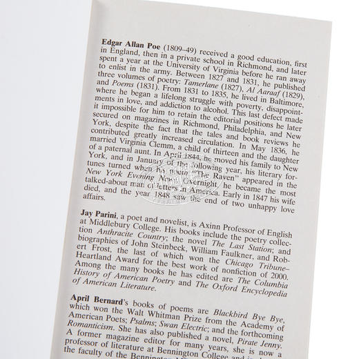 【中商原版】爱伦坡诗集 Signet Classics The Complete Poetry of Edgar Allan Poe 英文原版 恐怖小说鼻祖 商品图2