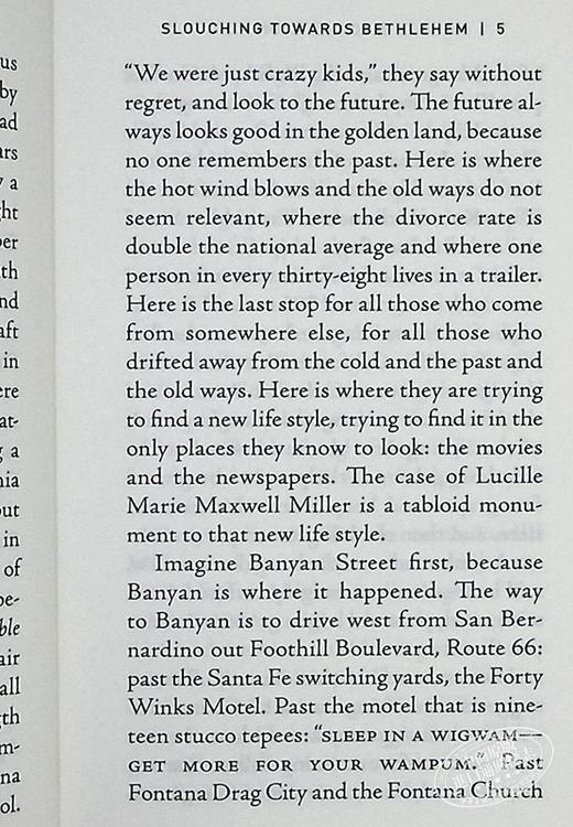 预售 【中商原版】琼 狄迪恩 向伯利恒跋涉 Slouching Towards Bethlehem Essays英文原版 Joan Didion 商品图5