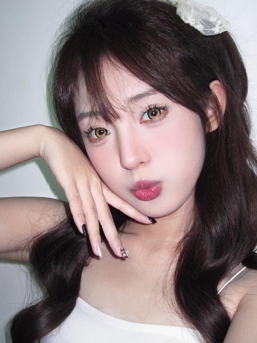 <月抛大直径>Jellydoll-发光体棕-14.5mm【月抛 0-1000度 含525/575】 商品图1