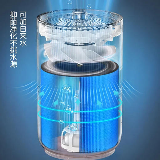 美的暖阳系列无雾加湿器卧室家用办公室桌面空气加湿防霉杀菌纯净冷蒸发式母婴适用粉色SZ-1E25 商品图2