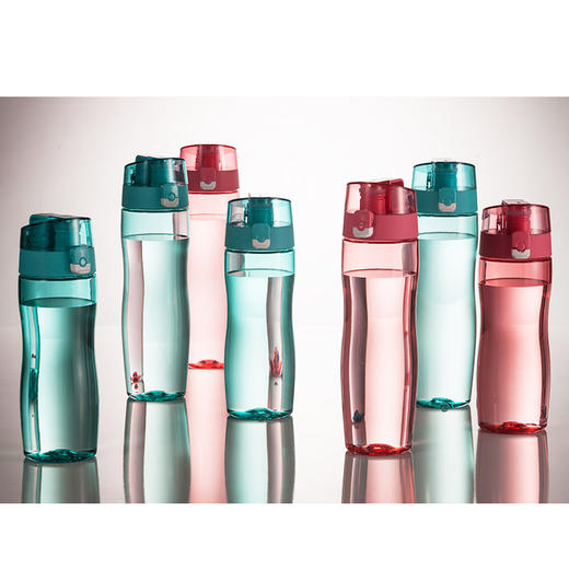 韩国进口 komax可买思便携一按即开水杯旅行随身杯湖蓝色 商品图3