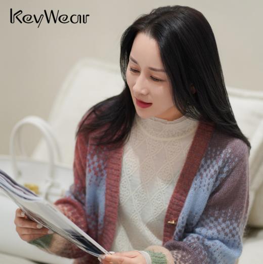 【年货节】奇威  彩色针织开衫A431718400 商品图4