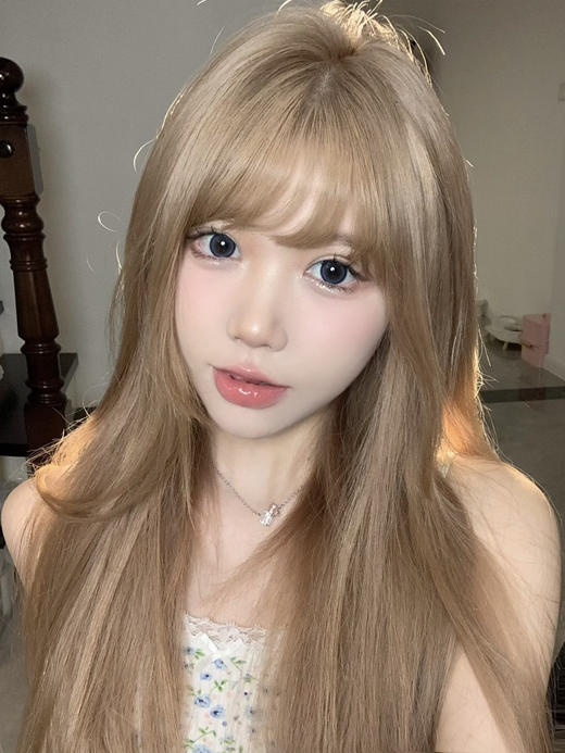 【大直径】Ealla girl-雾面奶蓝 -14.5mm【年抛 度数0-800度 无525/575】 商品图3