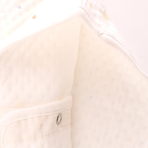 棉果果秋冬季有机棉纱男童女童空气层偏襟开裆哈衣连体衣连身衣M401721619625 商品图3