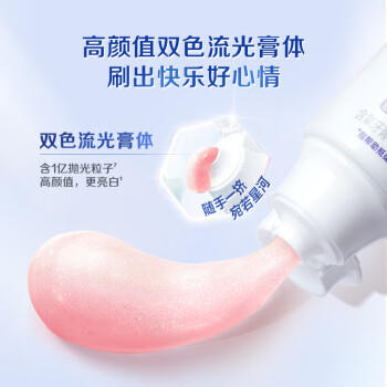 佳洁士香氛锁白小白管美白牙膏清新口气去黄（清新雪樱香)120g 年货 /个人护理 /口腔护理 /牙膏 商品图5