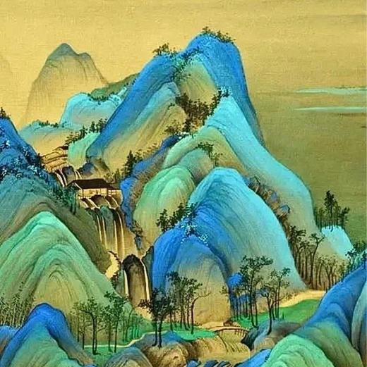 《千里江山》黄绿蓝色系花束 商品图1