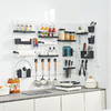 严选免打孔厨房卫生间可挂墙式收纳架带挂钩墙上置物架家用洞洞板 商品缩略图3