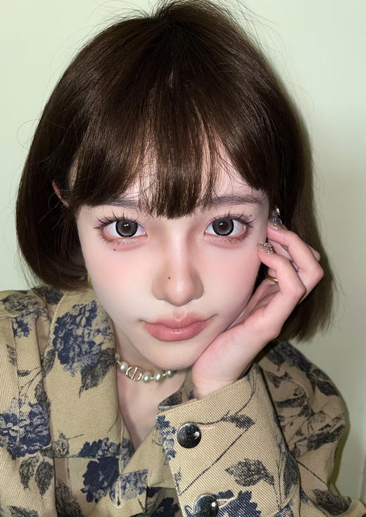 【大直径】Ealla girl-复古黑莓 -14.5mm【年抛 度数0-800度 无525/575】 商品图5