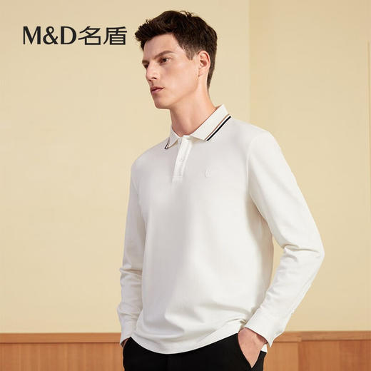【名盾】MD名盾男士Polo衫秋冬新款商务休闲翻领保罗衫11553 商品图3