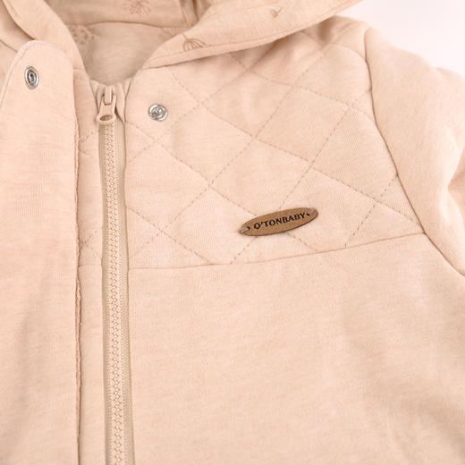 棉果果秋冬季新疆彩棉男童女童连帽夹棉对开哈衣连体衣连身衣M401722819617 商品图2