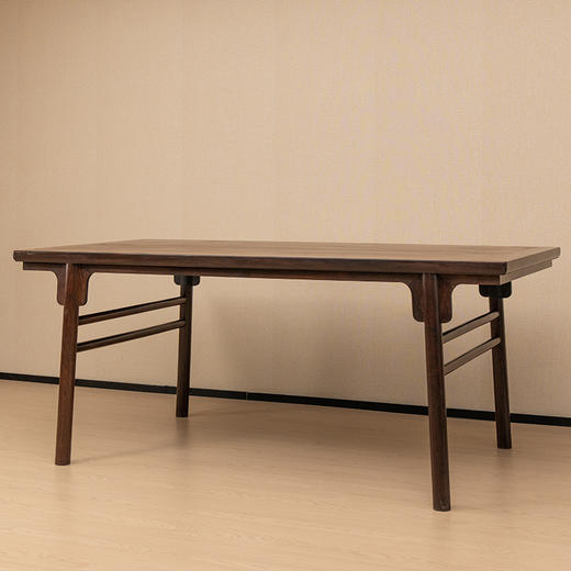 清 红木夹头榫刀牙板大画案 商品图4