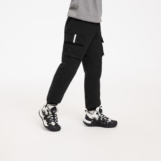 男童工装保暖弹力时尚85%鸭绒全腰针织羽绒裤安奈儿童装EB346109 商品图1