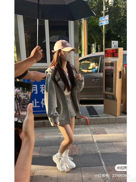 【断码 清仓 凑单】 MO&CO 空气棉外套 女士 空气棉 中灰色 卫衣外套