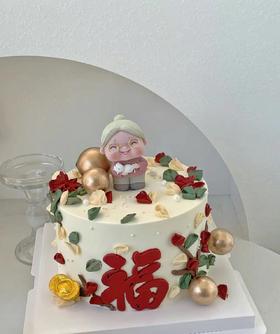 黑巢-和蔼老太太生日蛋糕生日蛋糕