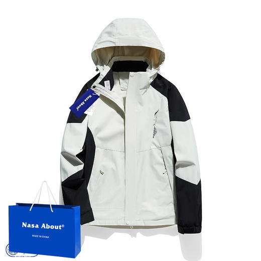 「三合一款！数色可选」NASA山系冲锋衣男春秋潮牌三合一可拆卸防水户外登山服女情侣外套上衣 商品图2