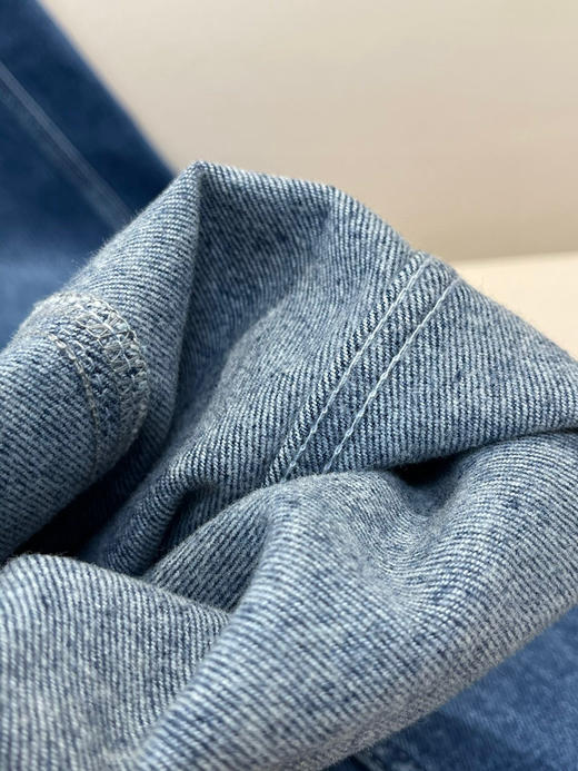 巴li女士牛仔长裤 微拉绒秋冬牛仔面料天花板 商品图6