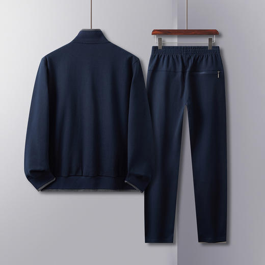 【上衣+裤子】罗蒙春秋款男士休闲套装时尚简约学院风青少年运动套装男 商品图1