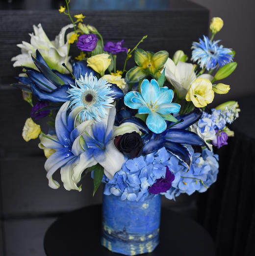 《星夜》梵高油画系列蓝色系抱抱桶 商品图5