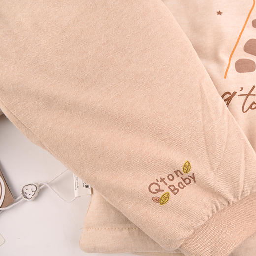 棉果果秋冬季新疆彩棉男童女童夹棉上衣裤子套头套装M401302819613 商品图3