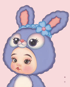 那小先《小兔子》版画