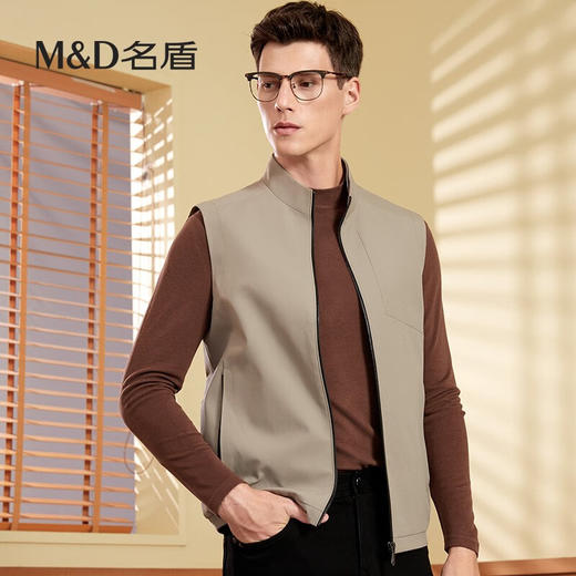 【名盾】MD名盾背心外套商务男秋冬新品中青年无袖马甲56551 商品图1