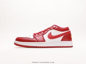 耐克乔丹Air Jordan 1 Low低帮复古休闲运动板鞋553560-607男女鞋