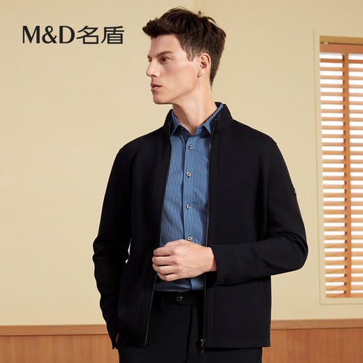 【名盾】MD名盾男士立领夹克秋季新款商务休闲行政风外套81553 商品图1