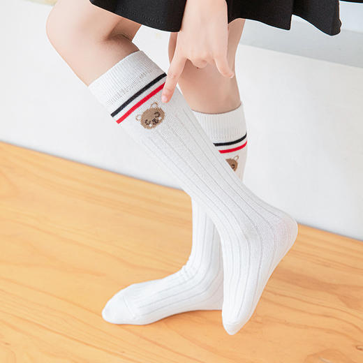 【29.9/任选2件，少拍不发货！】秋季新款儿童长筒袜子，精梳棉女童小腿袜，学院风中大童学生高筒袜-QQ 商品图2