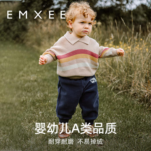 【宝宝服饰】EMXEE嫚熙童装双面摇粒绒裤 商品图3