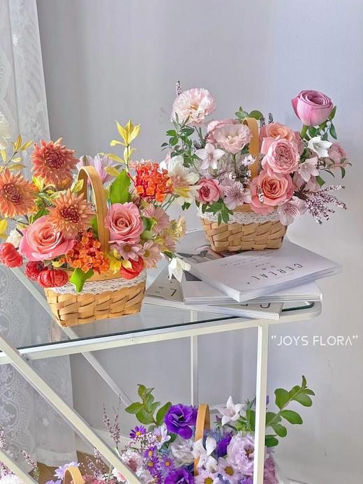 *【琳琅】迷你方形花篮（13*13*24cm） 商品图0