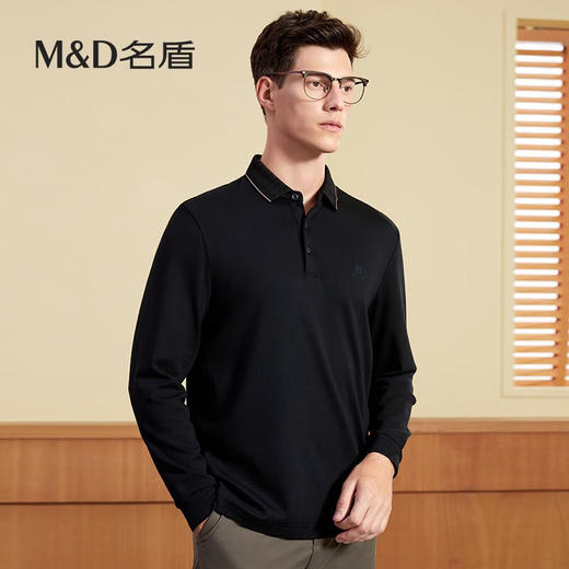 【名盾】MD名盾长袖polo衫男商务休闲秋季中青年翻领保罗衫11573 商品图1