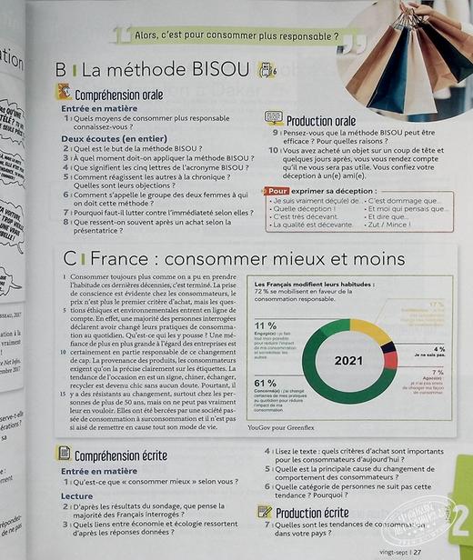 【中商原版】青少儿法语教材 2022版 Edito B2 学生用书 + didierfle.app B2 Livre 法文原版 Marion Perrard 语言学习 商品图6