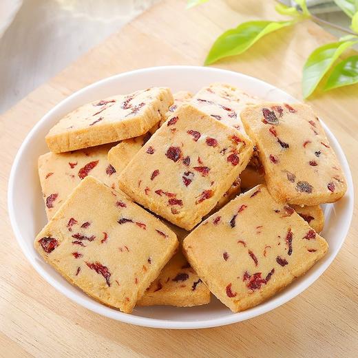 【香浓酸甜酥香！蔓越莓曲奇饼干】奶香浓郁，酥脆香甜不腻口，网红早餐常备品，整箱早餐网红小零食小吃休闲食品散装办公室小包装放心吃进口中老年健康 商品图1