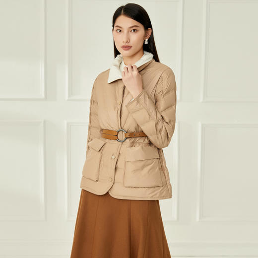 爱特爱冬季新款时尚白鸭绒短款羽绒服6811502 商品图6