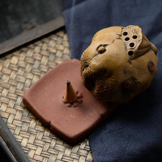 紫砂塔香炉《烽火》《问莲》《藕遇》可点艾柱 商品图7