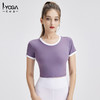 IYOGA短款绑带设计款瑜伽短袖带垫垫T061 商品缩略图0