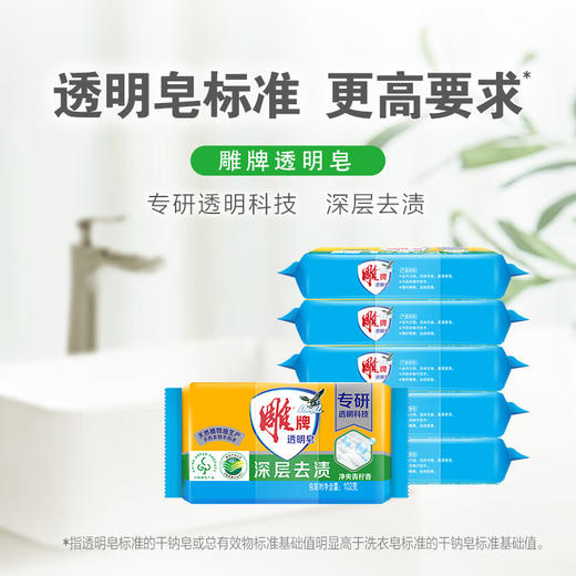 【DZ】102g*6雕牌透明皂N5   102g*6块  肥皂    10个/箱 商品图1