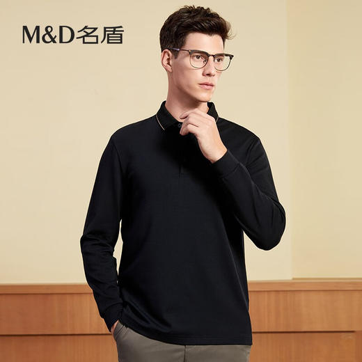 【名盾】MD名盾长袖polo衫男商务休闲秋季中青年翻领保罗衫11573 商品图3