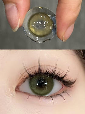 Leenscolor年抛系列香菜棕绿美瞳 | 直径14.5着色直径13.5 | 韩国产