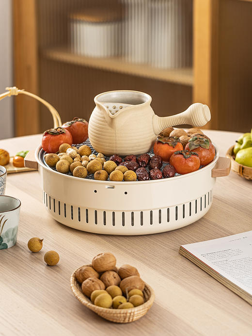 摩登主妇围炉煮茶器具全套家用室内烤火烧烤炉烤茶套装户外煮茶器 商品图2