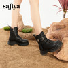 Safiya/索菲娅2023秋冬新品 炸街潮流机车风百搭松糕厚底粗跟马丁靴短靴 SF34116026 商品缩略图2
