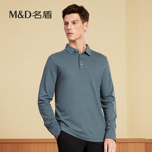【名盾】MD名盾长袖polo衫男士秋季商务休闲中青年翻领保罗衫11563 商品图4
