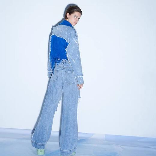 牛仔针织拼接开衫 商品图4