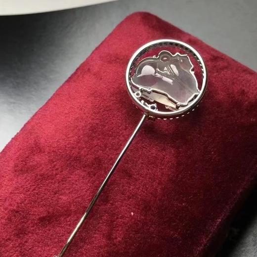 【白马踏清秋】18k镶嵌翡翠胸针 商品图12